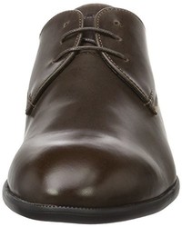 dunkelbraune Derby Schuhe von Strellson