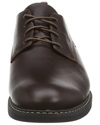 dunkelbraune Derby Schuhe von Timberland