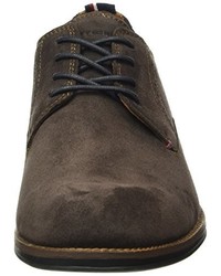 dunkelbraune Derby Schuhe von Tommy Hilfiger