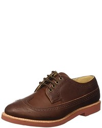 dunkelbraune Derby Schuhe von Walkover