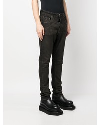 dunkelbraune enge Jeans von Rick Owens DRKSHDW