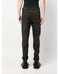 dunkelbraune enge Jeans von Rick Owens DRKSHDW