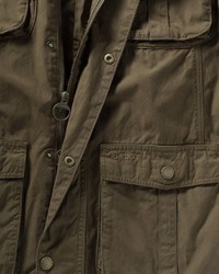 dunkelbraune Feldjacke von Barbour