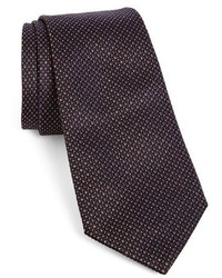 dunkelbraune geflochtene Krawatte