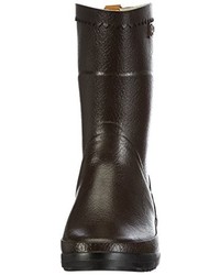 dunkelbraune Gummistiefel von Aigle