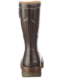 dunkelbraune Gummistiefel von Aigle