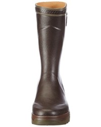 dunkelbraune Gummistiefel von Aigle