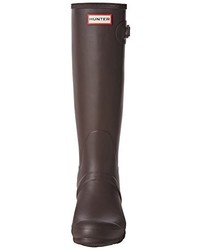 dunkelbraune Gummistiefel von Hunter