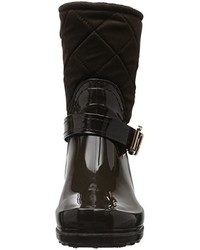 dunkelbraune Gummistiefel von Mustang