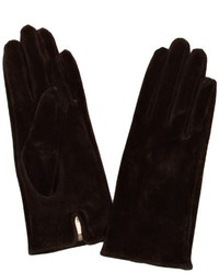 dunkelbraune Handschuhe von Dents