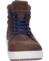 dunkelbraune hohe Sneakers aus Leder von Birkenstock