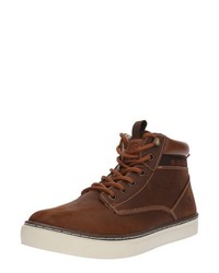 dunkelbraune hohe Sneakers aus Leder von Dockers by Gerli