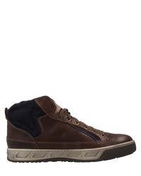 dunkelbraune hohe Sneakers aus Leder von Josef Seibel