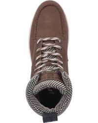 dunkelbraune hohe Sneakers aus Leder von Replay