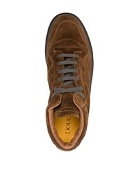 dunkelbraune hohe Sneakers aus Wildleder von Doucal's