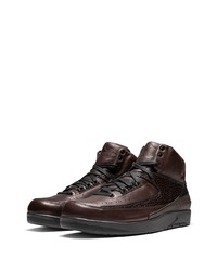 dunkelbraune hohe Sneakers von Jordan
