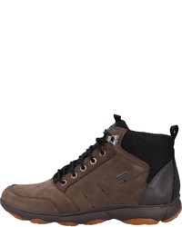 dunkelbraune hohe Sneakers von Geox