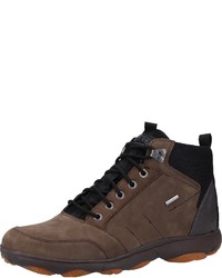 dunkelbraune hohe Sneakers von Geox