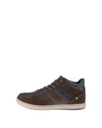 dunkelbraune hohe Sneakers von Wrangler