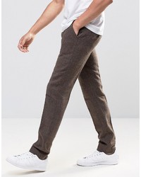 dunkelbraune Hose mit Schottenmuster von Bellfield