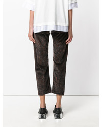 dunkelbraune Hose von MM6 MAISON MARGIELA