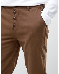 dunkelbraune Hose von Asos