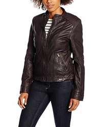 dunkelbraune Jacke von Mustang Leather