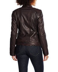 dunkelbraune Jacke von Mustang Leather