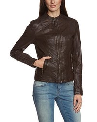 dunkelbraune Jacke von Mustang Leather