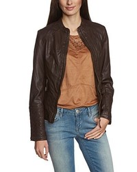 dunkelbraune Jacke von Mustang Leather