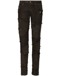 dunkelbraune Jeans mit Destroyed-Effekten von Dolce & Gabbana