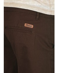 dunkelbraune Jeansshorts von Solid