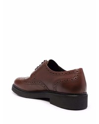 dunkelbraune klobige Leder Brogues von BOSS