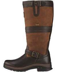 dunkelbraune kniehohe Stiefel aus Leder von Ariat