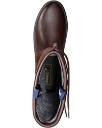 dunkelbraune kniehohe Stiefel aus Leder von Dubarry