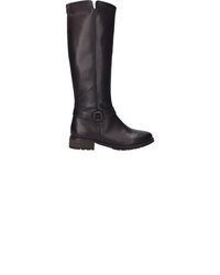 dunkelbraune kniehohe Stiefel aus Leder von Josef Seibel