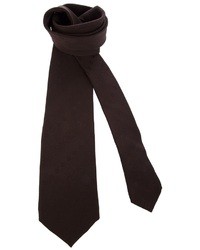 dunkelbraune Krawatte von Gucci