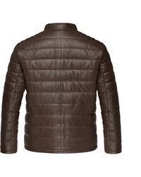 dunkelbraune Leder Bomberjacke von Amaci&Sons