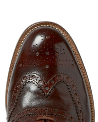 dunkelbraune Leder Brogues von Paul Smith