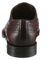 dunkelbraune Leder Brogues von BOSS