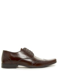 dunkelbraune Leder Brogues von Asos