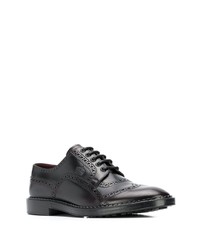 dunkelbraune Leder Brogues von Dolce & Gabbana