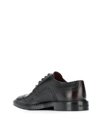 dunkelbraune Leder Brogues von Dolce & Gabbana