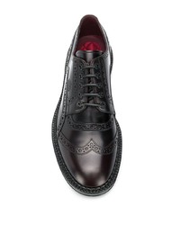 dunkelbraune Leder Brogues von Dolce & Gabbana