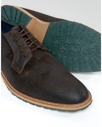 dunkelbraune Leder Brogues von Dune