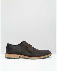 dunkelbraune Leder Brogues von Dune