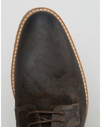 dunkelbraune Leder Brogues von Dune