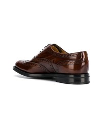 dunkelbraune Leder Brogues von Church's