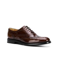 dunkelbraune Leder Brogues von Church's