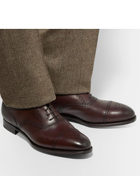 dunkelbraune Leder Brogues von Edward Green